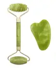 Double Heads Jade Stone Face Lift Body Skin Relaxation Slimming Beauty Neck Thin