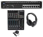 Soundcraft Mini Stagebox 16R MSB16R 16x8+Mackie 8-Ch. Mixer+Samson Headphones