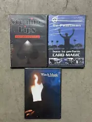 3 NEW Oz Pearlman dvds - Stealing Pips, Watch Magic, & Born To Perform