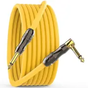 Guitar Cable 10ft, Pro Instrument Guitar Amp Cord Right Angle, Flexible Durab...
