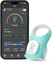 Sense-U Baby Smart Sock Shoe Baby Monitor - Track Heart Rate, Movement, Heartbeat with On-Device Sleep Indicator & Notifications for 1-12M, Infant Foot Monitor, Peace of Mind