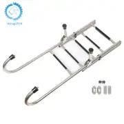 New 2 Step+3 Step Stainless Steel Folding Ladder Telescoping 400 lb. Limit
