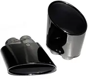 Car Exhaust Tip Exhaust Tip Compatible For RS3 RS4 RS4 RS5 RS6 S3 S4 S5 S6 Car Accessories Double Inner Muffler Tip Nozzle(Style 4)