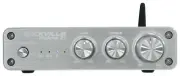 Rockville BLUAMP 21 SILVER 2.1 Channel Bluetooth Home Audio Amplifier Receiver