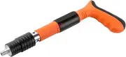 HENGJINGTR Portable Manual Steel Nail Gun Tool, Manual Mini Steel Nail Gun 3 Gears Adjustable Wall Nail Guns for Concrete Walls,Wooden Boards