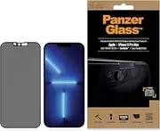 PanzerGlass Privacy + CamSlider Screen Protector for Apple iPhone 13 Pro Max - Black, Extra Large, P2749