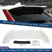 AKASAKA Rear Trunk Spoiler Cover Lip For Honda CRV 2017-2022 White ABS Plastic (for: Honda)