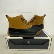 Alpine Design Men's Black/Brown Gavin Duck Boots Leather Upper AD22MCW003-TAN