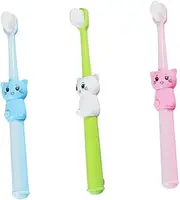 Baluue Cartoon Tooth Brush Boys and Girls Toothbrush Set u Shaped Toothbrush for Boys and Girls Mini Toddler Oral Care