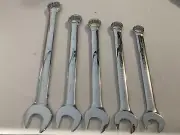 Set of 5 New Combination Wrenches 36, 32, 30, 27 and 24mm. Chrome Vanadium