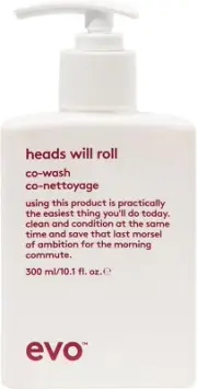 Evo Heads Will Roll Cleansing Conditioner for Curly Hair - Curl Defining & Fr...