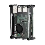 9-Layer Acrylic Case with Cooling Fan & Heatsink for Raspberry Pi 4B