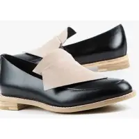 在飛比找蝦皮購物優惠-ALL BLACK 黑色真皮鞋/牛津鞋/39號/24.5cm