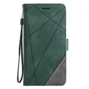 PU Leather Case For Xiaomi Poco X3 NFC Wallet Flip Cover Magnet Colorblock Bag