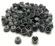 Lego 100 New Light Bluish Gray Cones 2 x 2 Stud Truncated Pieces Parts