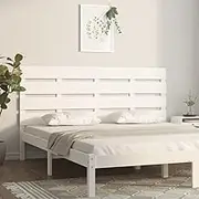 Bed Headboard, Beds Head Frame White 180 cm Solid Wood Pine
