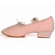 Women's Canvas Ballroom Dance Shoes with Low Heel and Suede Sole - Ideal for Latin Dance, Soft Sole Dance Shoes for Performance