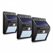 LUMIRO Wall Mount LED Motion Sensor Solar Lights