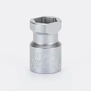 Dawson® 11/16" (17mm AF) Channel Unistrut Slim Thin Socket for 1-5/8” x 13/16" (21mm x 41mm) Gap 7/8" Unistrut Type Channel. Fits Standard 1/2" Ratchet Drives. F (Across Flats) - M10 Nuts & Bolts.