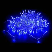 Lexi Lighting 240 LED Fairy Light, Clear Cable, Blue, 16.8M Christmas String Lights, Plug-in, Indoor/Outdoor Use, 8 Functions Mode, Memory Hold, Xmas Parties, Weddings, Gardens, Patios Decoration