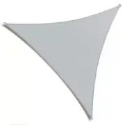 AMGO Canopies 18'X18'X18' Triangle Shade Sail Adjustable Canopy Tilt Patio Gray