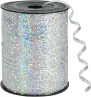 500 Yards Silver Metallic Curling Ribbon Balloon String for Gift Wrapping Decor