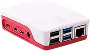 Raspberry Pi Official 4 Case, Red/White Raspberry Box for Official 4, Red/White (1876751)