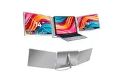 Trion 14-inch 360 trifold portable monitor 1200P IPS FHD Laptop Screen Extender - Grey (AU Version)