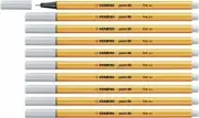 Fineliner - STABILO point 88 Box of 10 Light Grey