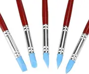 5pcs Rubber Tip Paint, Remove Fingerprints on The of Clay Sculpture Product, for Carving, Shaping, Clay Sculpture, Modeling