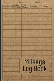 Mileage Log Book: Vehicle Mileage Journal for Business or Personal Taxes / Automotive Daily Tracking Miles Record Book / Odometer Tracker Logbook / Automobile, Truck Or Car Owner Gift Notebook