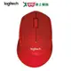 Logitech羅技 靜音無線滑鼠M331-紅【愛買】