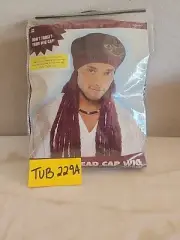 Dread Cap Wig Halloween Costume Accessory PACKAGE Damaged