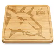North Melbourne Kangaroos AFL Bamboo Cheeseboard Cutting Charcuterie