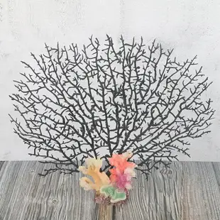 盤飾裝飾創意菜珊瑚樹仿真海底鐵樹珊瑚樹魚缸花瓶造景海樹裝飾