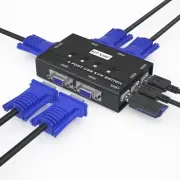 KVM Switch VGA 4 Port KVM Switch for 4 Computers Share One Monitor Keyboard