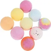 Healvian 9pcs Natural Aromatherapy Wildflowers Spa Bath 60g Bath Salt Balls Set for