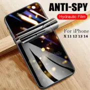 Hydraulic Privacy Screen Protector for iPhone X XS XR 11 Pro 12 13 14 15 Pro Max