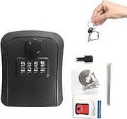 Key Safe Boxes - Wall Mount Safe Box - Secure Outdoor Key Storage, & Weatherproof Safe Accessories to Hide a