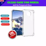 For Nokia G21/ G20/ Nokia C30/ C21 Plus Clear Protective Case Shockproof Cover