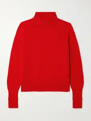[Victoria Beckham] Victoria Beckham - Wool Turtleneck Sweater - Red - large large Red