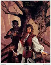 Clyde Caldwell SIGNED Fantasy Art Portfolio Print ~ Minerva Wakes Novel Cover