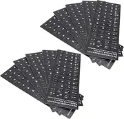 LOORGVEL 10Pcs Language Keyboard Stickers Durable Keyboard Protector for Laptop Easy to Install Individual Letters Background with Text for Language Learners