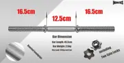 51kg Dumbell Weight Set - 45cm 28mm Diameter Dumbell Bar - 46kg Cast Iron Plates