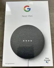 GOOGLE NEST MINI 2ND GENERATION - BLUETOOTH AND WI-FI NEW IN BOX