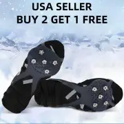 Ice Snow Anti Slip Spikes Grips Grippers Crampons Cleats For Hike Shoes Boot