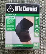 McDavid Elbow Pad 483R Black M Thermal Neoprene Compression Support Medium
