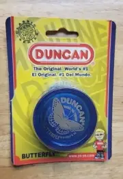 Duncan 2008 Original Butterfly YoYo - Beginner Wide Body Yo-Yo Blue