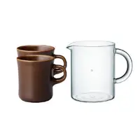 在飛比找PChome24h購物優惠-日本KINTO SCS咖啡壺杯分享組(咖啡壺600ml+馬克
