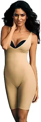 $63 NWT MAIDENFORM WOMEN'S FLEXEES WEAR YOUR OWN BRA SINGLET SHAPEWEAR NUDE XL